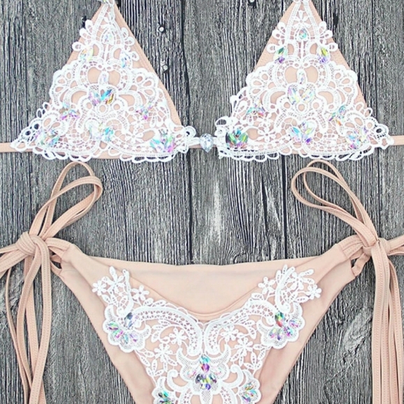 Sexy Strappy rhinestone bikini - Picture 4 of 8